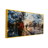 Abstract Modern City Digital Printed Canvas Wall Painting